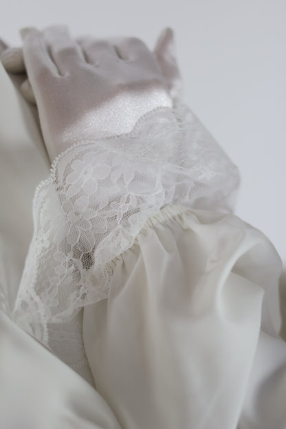 Opal White Dress with Jersey Scarf [PRE-ORDER]