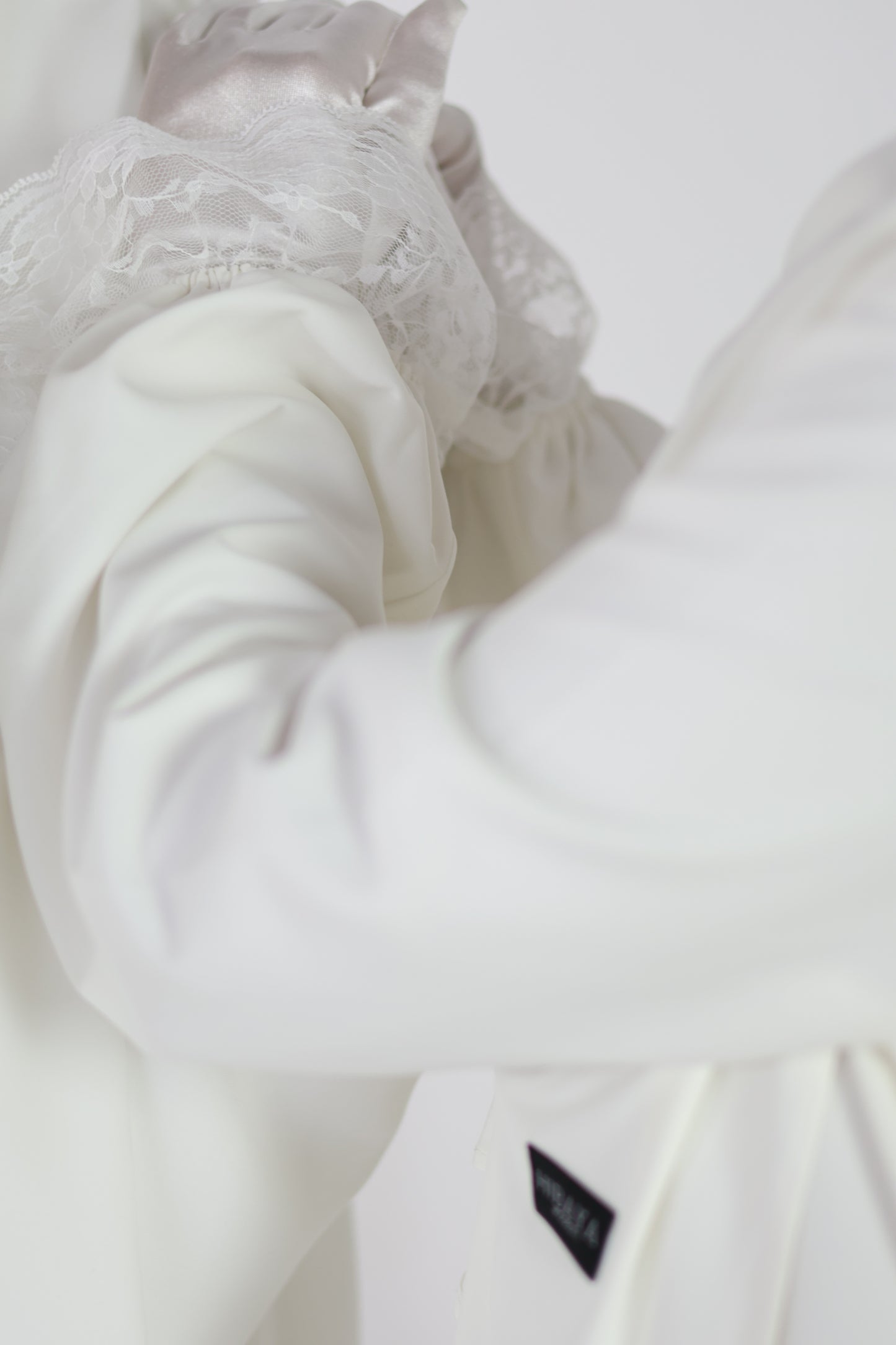 Opal White Dress with Jersey Scarf [PRE-ORDER]